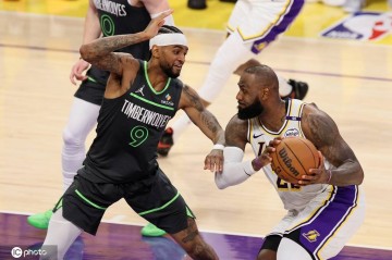 东契奇37+8老詹仅19分 湖人惨败森林狼季后赛开门黑